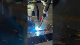 Multi-layer, Multi-pass welding#cobot #robot #stickwelding #cobotwelding #welding #automobile #auto