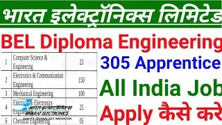 BEL Diploma Engineering Apprentice Recruitment 2021 II How To Apply BEL Diploma Apprentice 2021 II