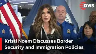 Homeland Security Secretary Noem Speaks on TSA Awards, TPS & Immigration Policies | DWS News | AC14