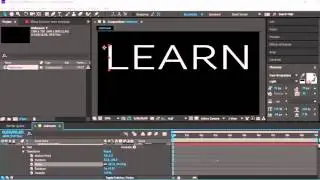 CH1/Insert and format Text || Text Animation In After Effects for Beginners!