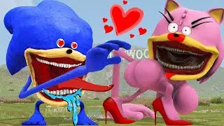 NEW SHIN SONIC TAPES VS SHIN SONIC AMY XXL TAPES LOVE STORY in Garry&rsquo;s Mod!!!