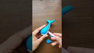 Blue Whale using Super Clay / Animal Emoji Challenge #clay #shorts #ytshorts #viral