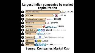 Indian companies by Market capilization  in 2025 Largest companies in India in 2025 #india #economy