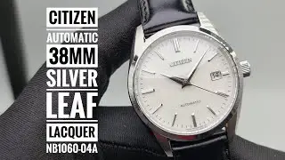 Citizen Automatic 38mm Silver Leaf White Urushi Lacquer Dial NB1060-04A