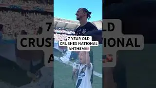 7 Year Old CRUSHES National Anthem in front of Zlatan 🗣️👏