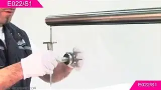 Montage RVS bevestigingsteun voor handrail | GERAN BV