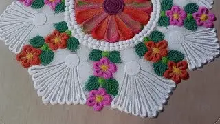 Easy rangoli design//simple and attractive small size rangoli design//sand art//
