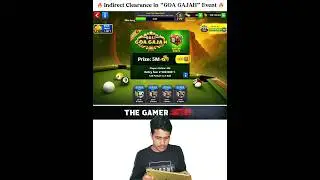 Indirect Clearance 😲 in Goa Gajah Event 🔥 #8ballpool #gaming #shorts