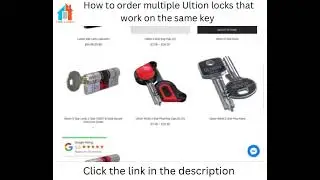 Where To Order Multiple Ultion Locks On The Same Key  
