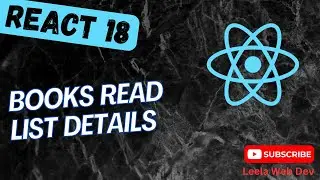 54. Books Read List Details design in BooksDb React App - React18