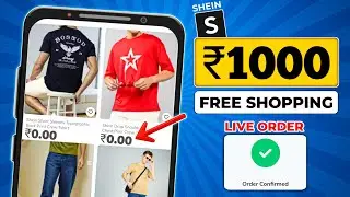 Shein App ₹1000 Free Shopping 🤯 (Live Order) || Free shopping loot today || Free samples today