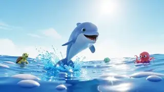 Ocean Animals Hello Song 🌊 | Kids Song, Baby Nursery Rhymes & Toddler Music 🎶🐠🐳
