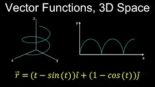 Vector-Valued Functions, Curves and Motion in 3D Space, Differentiation - Calculus 3