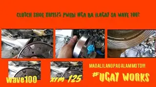 honda wave 100 convert clutch shoe kunting tips!!!
