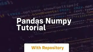pandas numpy tutorial