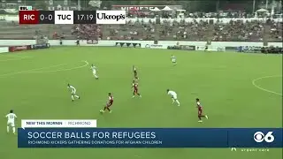Richmond Kickers collecting soccer balls for refugees
