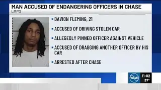 Man arrested after using stolen car as &lsquo;weapon&rsquo; during chase, injuring LMPD officer