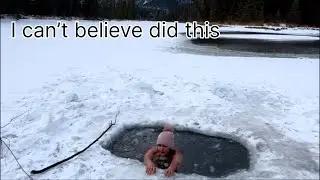 Craziest thing I ever have done #iceplunge #icebath 