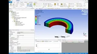 ANSYS DC electric: Calculation of resistance and power of a copper bow with inhomogeneous field