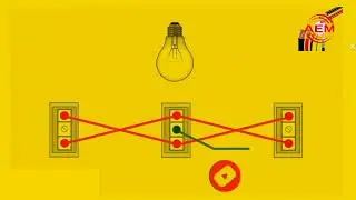1 bulb 3 switches wiring connection diagram #Aelectric786