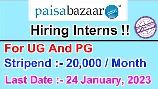Paisabazaar Hiring Interns | Paisabazaar hire intern on best stipend in 2023 | MDE