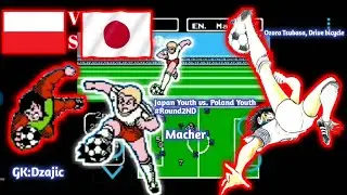 Japan Youth&nbsp;vs.&nbsp;Poland Youth#round2nd [captain Tsubasa voll 2 super striker:]#nes #retro 