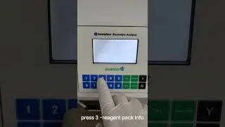 Reagent pack information in electrolyte analyser #bloodtest