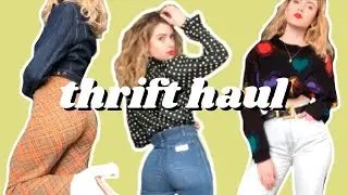THRIFTING 2020 TRENDS THRIFT STORE HAUL (LUXURY, VINTAGE LEVIS & DOC MARTENS!)