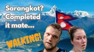 We CONQUERED Sarangkot... BY FOOT! Nepal, Pokhara Vlog