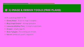 Free AI tools list