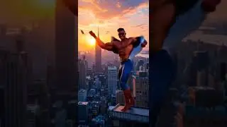 spiderman convert into bodybuilder video ai video #ai #animation #shorts #shorts #short