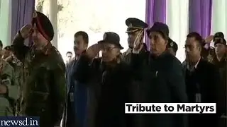 Home Minister Rajnath Singh, Lt. Gen Ranbir Singh, J&K Dgp pay tribute to Martyrs