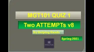 MGT101 quiz 1 spring 2021 solved By Helping Hands