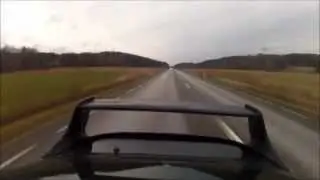 Toyota supra Testk&ouml;rning med singelturbo