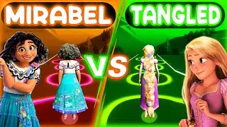 Encanto Mirabel Vs Tangled But In Tiles Hop Battle!