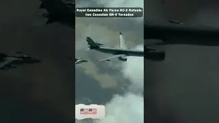 Simultaneous refueling of two aircraft 💪 very experienced Canadian pilots 💪🇺🇸#usarmy #army #military