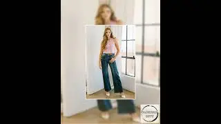 Women's Eco-Friendly High Rise Relaxed Flared Jeans