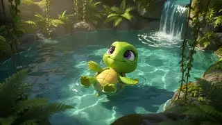 Maya the turtle and the waterfall. Interesting history 