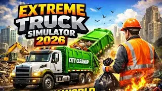 Extreme Truck Simulator 2026 🚛 &ndash; Real Garbage Truck Open World City Cleanup | Android Gameplay