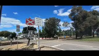 Railway crossing WA Devon St Woodbridge 