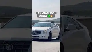 New sentali street SS3 / matte black / rims with zeta tires installed on cadillac ✅🔥 #newcadillac