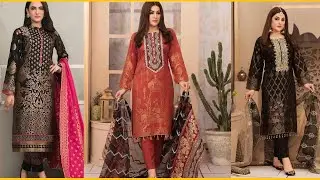 Latest Jacquard Dresses With Jacquard Dupatta For Women | Ladies Jacquard Collection 2021