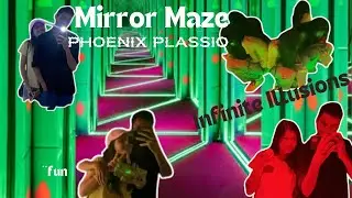 Visited MIRROR MAZE🪞 in phoenix plassio LUCKNOW// had unlimited fun*😆//infinite illusions😱//#vlog