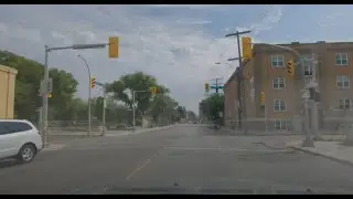 Winnipeg 4K 60fps HD Video Drive Tour Downtown Manitoba