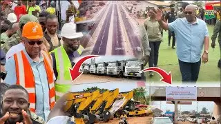 Nation Builder Prez Mahama kicks start for his $10billion Big Push project as he Cuts sod at Afienya