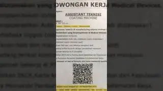 Loker batam hari ini PT EXCELITAS technologies Batam#short