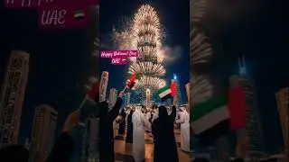 Happy National Day 🇦🇪 UAE 54 Eid Al Etihad #nationalday #dubai #uae #nationaldayuae #DreamScreenAI
