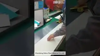 engineer is testing the paint film thickness of PPGL STEEL COILS
