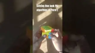Solving One look PLL algorithm ( E Perm ) #amazing #cubing #rubikscube #pll #trending
