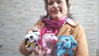 CHAVEIRO DE CACHORRINHO FEITO COM TOALHA E EM FELTRO